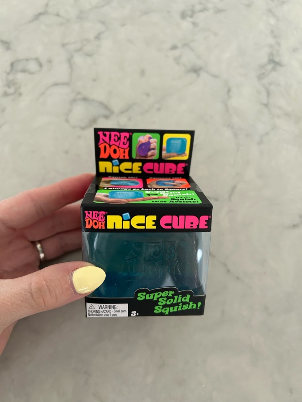 NeeDoh Nice Cube Super Solid Squish - Square Squishy